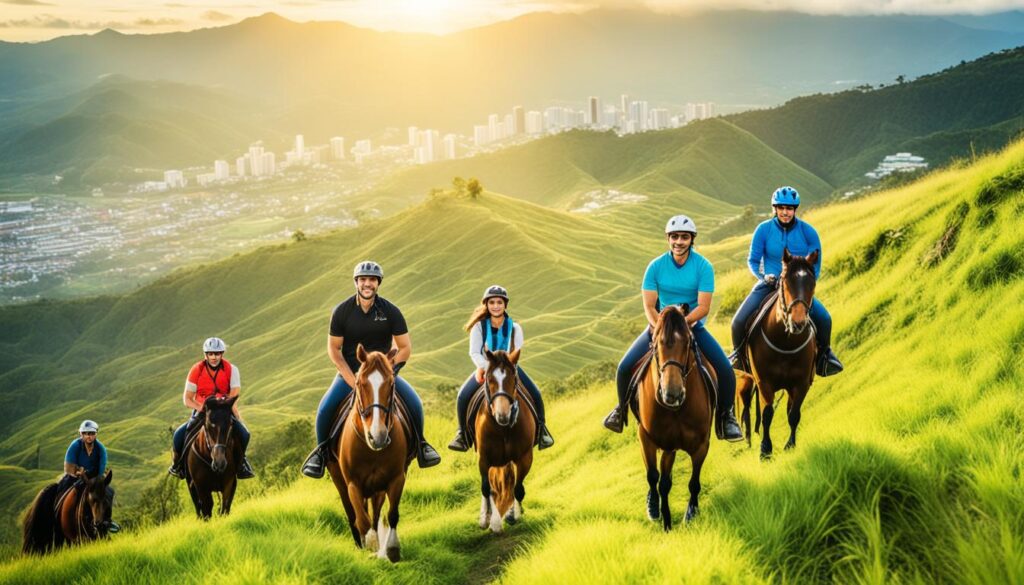 scenic horseback riding Tagaytay